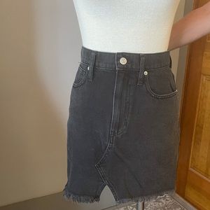 NWT Madewell Black Denim Skirt